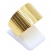 Złoty pierścień Łuski ze stali nierdzewnej