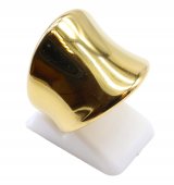 Złoty sygnet ze stali nierdzewnej