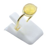 Pierścionek ze srebra próby 925 z motywem cytrynu