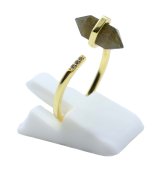 Srebrny pierścień z labradorytem 925