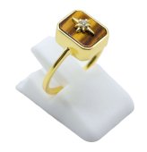 Pierścionek ze srebra próby 925, prostokątne oko tygrysa + zawieszka