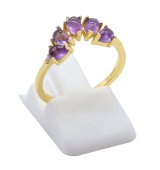 Pierścionek Srebrny 925 Diadem Ametystu