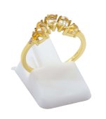 Pierścionek Tiara z naturalnym cytrynem, srebro 925