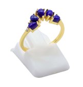 Pierścionek Srebrny 925 Diadem Lapis Lazuli