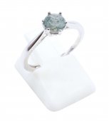 Pierścionek „Sublime Round” ze srebra próby 925 – agat mszysty