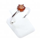 Pierścionek „Sublime Round” ze srebra próby 925 – granat