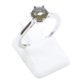 Pierścionek „Sublime Round” ze srebra próby 925 – labradoryt