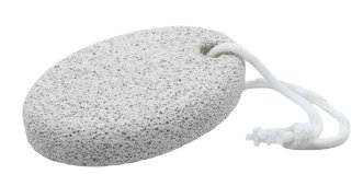 Pedicure z białym kamieniem lawowym 9 cm