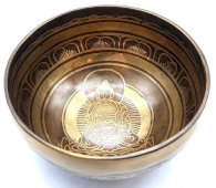 Tybetańska misa śpiewająca Budda 15 cm