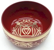 Aluminiowa misa śpiewająca czakra korzenia 12 cm