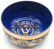 Miska śpiewająca aluminiowa czakra trzeciego oka 12 cm