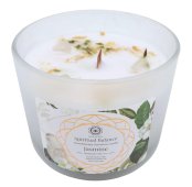 Świeca Green Tree 'Spiritual Balance' Kryształ górski + Jaśmin 256g