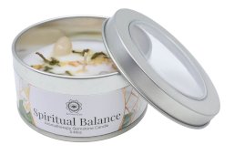 Świeca Green Tree 'Spiritual Balance' Kryształ górski + Jaśmin 70g