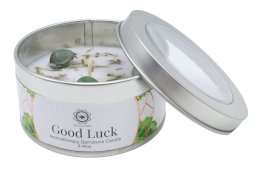 Świeca Green Tree 'Good Luck' Zielony Awenturyn + Paczula 70g
