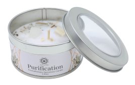 Świeca Green Tree 'Purification' Selenit + Biała szałwia 70g
