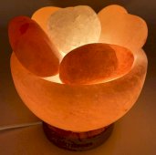 Himalajska lampa solna w kształcie misy i serc 3,5 kg