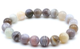 Bransoletka Agat Bostwana 'AA' perles 10mm
