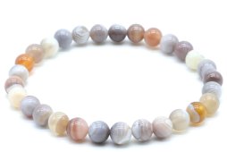 Bransoletka Agat Bostwana 'AA' perles 6mm