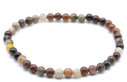 Bransoletka Agat Fossile perles 4mm