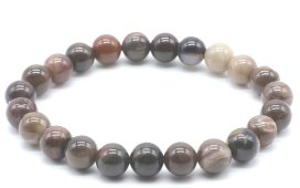 Bransoletka Agat Fossile perles 8mm