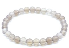 Bransoletka Agat Grise perles 6mm