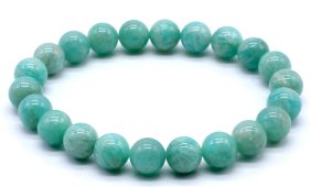 Bransoletka z pereł Amazonite 'AA' 8mm