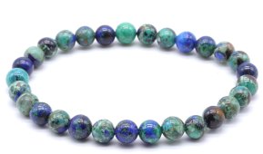 Bransoletka z perełek Azurite 'AAA' 6mm