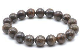 Bransoletka z pereł Bronzyt 10mm