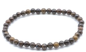 Bransoletka z pereł Bronzyt 4mm