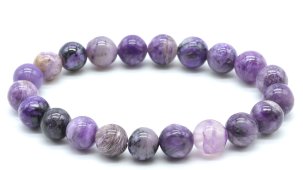 Bransoletka z koralików Charoite 'AAA' 8mm