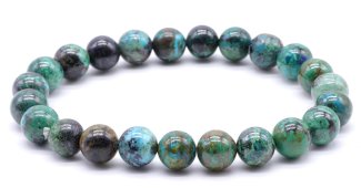 Bransoletka Chrysocolle 'AA' perles 8mm
