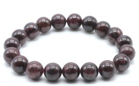 Bransoletka z pereł granatowych 10mm
