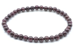 Bransoletka z pereł granatowych 4mm
