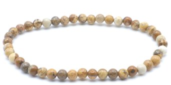 Bransoletka Jasper Landscape Beads 4mm