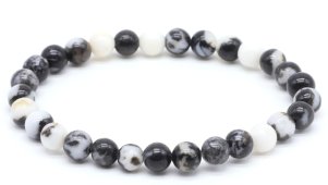 Bransoletka z koralików Jasper Zebra 6mm