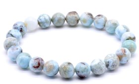 Bransoletka z pereł Larimar 8mm