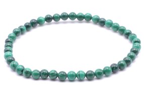 Bransoletka 'Light' Malachit 'AA' perły 4mm