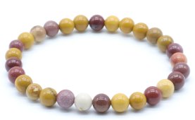 Bransoletka z pereł Jasper Mokaite 6mm