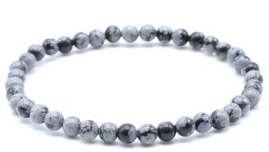 Bransoletka z koralików obsydianowych 4mm