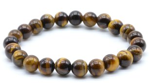Bransoletka z koralików tygrysiego oka 8mm