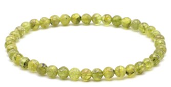 Bransoletka Peridot perles 4mm