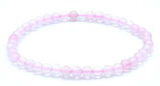 Bransoletka z kwarcu Rose Perles 4mm