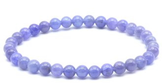 Bransoletka Tanzanit 'AA' perles 5mm
