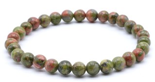 Bransoletka z pereł unakite 6mm