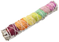 Biała szałwia i 7 czakr 70-90g 22cm