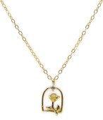 Naszyjnik ze srebra próby 925, platerowany różowym złotem