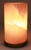Himalajska lampa solna w kształcie cylindra