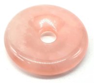 Róża kwarcowa Donut 2,5 cm