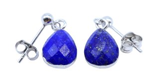 Kolczyki „Srebrny prysznic” ze srebra próby 925 – Lapis Lazuli
