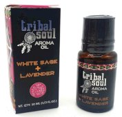 Olejek Tribal Soul Biała szałwia i lawenda 10 ml - 12 szt.